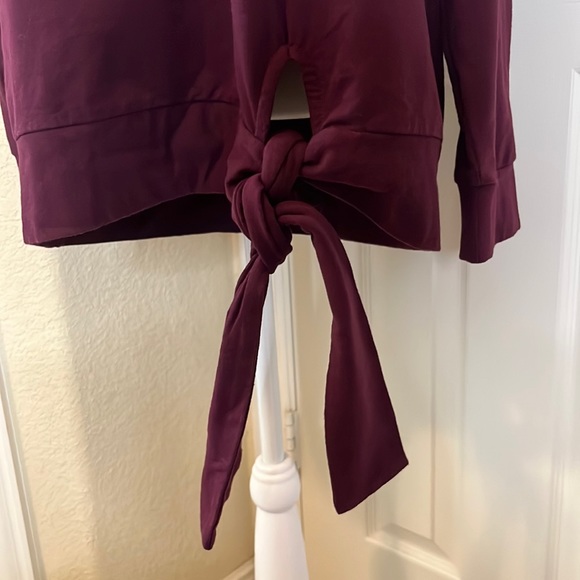 Caslon Maroon Rolled Neck Sweatshirt - Picture 4 of 8